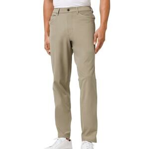 Lululemon ABC Pant Relaxed Warpstreme Tofino Sand Men's Size 31 x 33 EUC